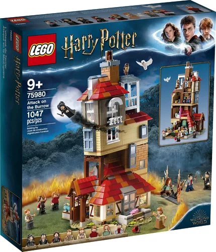 Vista 4 de LEGO Harry Potter Attack on The Burrow 75980 Kit de construcción