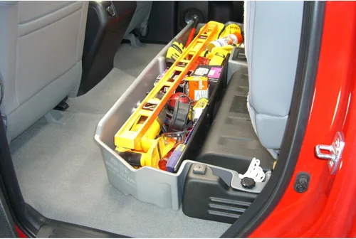 Vista 6 de DU-HA DuHa 60061 - Almacenamiento para debajo del asiento para Toyota Tundra 2007-2021 con subwoofer de fábrica Organizador de asiento trasero