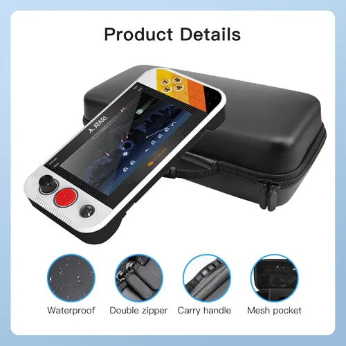 Vista 6 de YAJOJO Funda de transporte para consola My Arcade Atari Gamestation Go Retro Videojuegos, carcasa rígida con bolsillo para My Arcade Atari