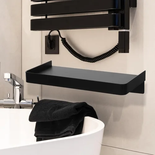 Vista 2 de Cabilock Soporte móvil de acero inoxidable estante de baño estante de pared adhesivo pequeño montado en la pared Soporte adhesivo para teléfono
