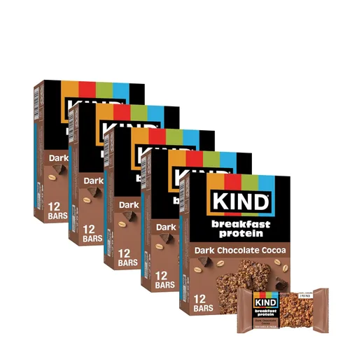 Vista 6 de KIND - Barras de proteína para el desayuno, mantequilla de almendras, snacks saludables, libres de gluten, con 8g de proteína, 30