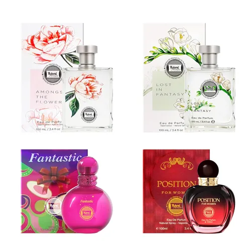 Vista 21 de Hybrid & Company Mujer 4 unids Belleza Rosa Cambio París Mujeres Romántico Pour Femme Perfume Natural Spray Fresco Fragancia
