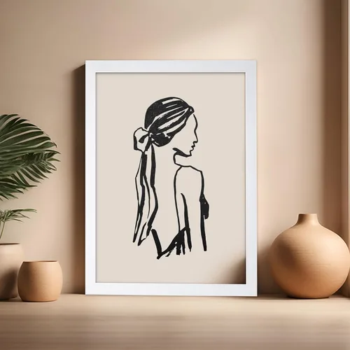 Vista 73 de Poster Master Faces Poster - Retro Women Print - Portrait Art - Sketch Illustration - Abstract Artwork - Woman Design - Chic Boho Design - Great