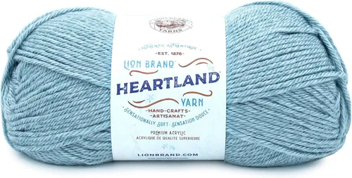 Vista 79 de Lion Brand Yarn Heartland Yarn, Hilo de Peso Medio para Tejer, Ganchillo y Manualidades, 1 Paquete, Great Smoky Mountains Grandes Montañas Humeantes