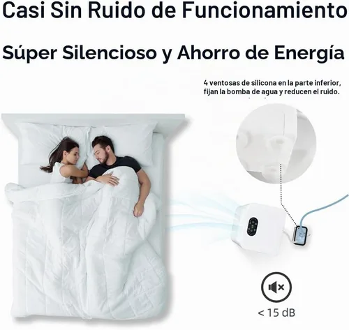 Vista 5 de Bomba de sumidero pequeña automática con sensor de agua, elevación de 5 pies, 55 GPH 115 V/230 V, mini bomba de condensado con interruptor de Blanco