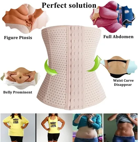 Vista 6 de Entrenador de cintura Cincher, moldeador de cuerpo, entrenamiento deportivo para reloj de arena, 6 piezas de compresión superior de hueso de acero