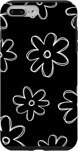 Vista 12 de Funda para iPhone 12 Mini con diseño de flores silvestres en blanco y negro
