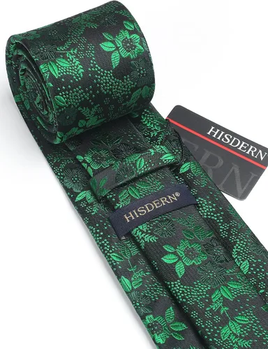 Vista 55 de Corbatas florales tejidas clásicas para hombre, corbata cuadrada de bolsillo, corbatas formales para hombres, boda con pañuelo