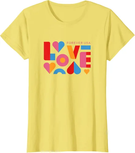 Vista 21 de USPS Camiseta Forever USA Love, Negro