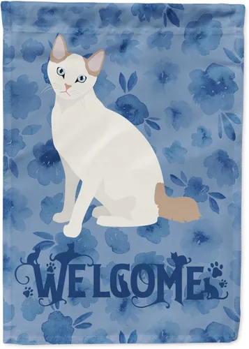 Vista 57 de Caroline's Treasures CK5005GF Bandera de bienvenida de gato abisinio para buzón, bandera decorativa para patio exterior, obras de arte de patio
