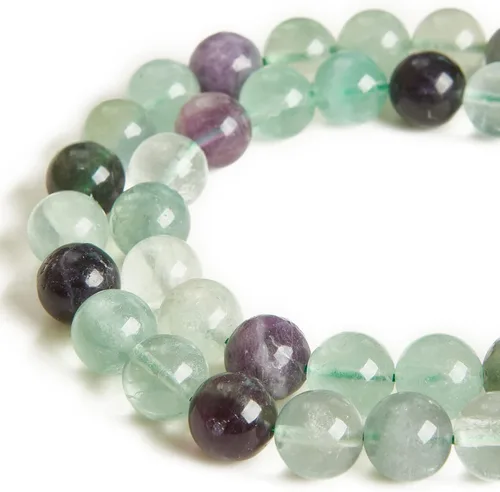 Vista 11 de 60 piezas de cuentas de aguamarina natural de 6 mm, cuentas de piedras preciosas redondas sueltas para hacer joyas