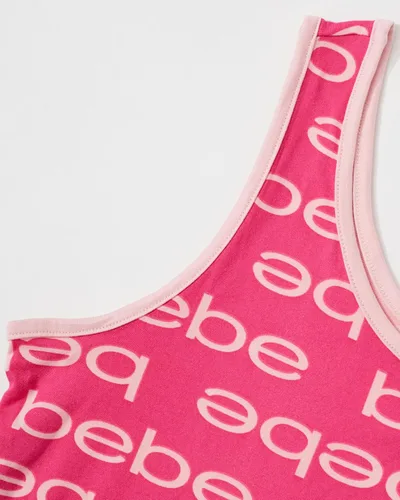 Vista 4 de bebe Conjunto de pijama y camiseta sin mangas con estampado llamativo para mujer