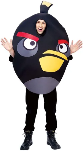 Vista 2 de Disfraz de Angry Birds para adultos, disfraz unisex inspirado en la película Angry Bird para hombres, mujeres y parejas