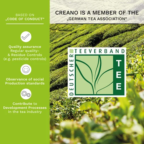 Vista 4 de Creano Flores de Té en Taza - Té Floreciente - 8 Tés Florecientes en 4 Variedades Diferentes - Té Verde