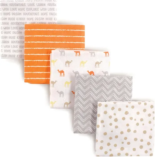 Vista 5 de Luvable Friends Mantas unisex de franela de algodón para bebé, paquete de 84 ABC, talla única