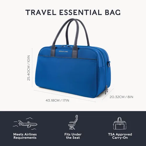 Vista 4 de Nomad Lane Bolsa de viaje para equipaje de mano, maleta duradera y ligera. Bolsa Bento, bolsa de viaje para artículos personales para hombres