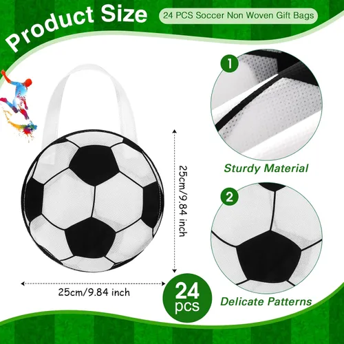 Vista 4 de Aoriher Juego de 194 piezas de recuerdos de fiesta de fútbol – Pulseras de silicona, mini pelotas hinchables de fútbol, llaveros de juguete, bolsas