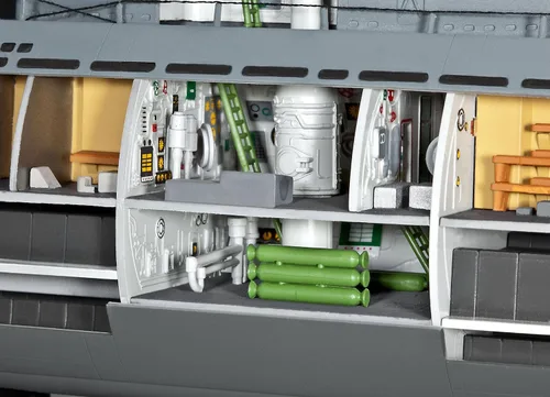 Vista 6 de Revell Germany, juego de modelo de submarino 05078 1/144 tipo XXI con interior RVL05078