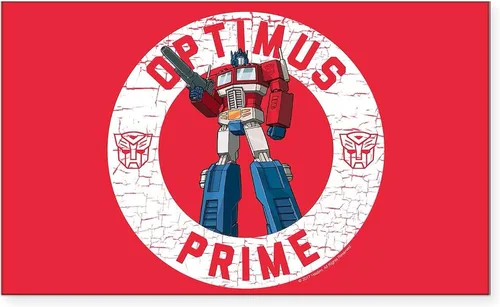 Vista 2 de CafePress Optimus Prime Circle - Adhesivo rectangular para parachoques