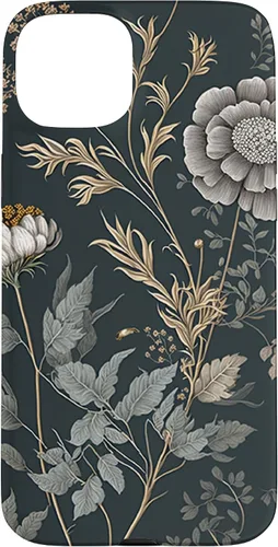 Vista 9 de iPhone 16 Cute Flowers Vintage Botánico Floral Ilustración Case