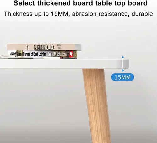 Vista 7 de Escritorio para computadora, escritorio, estilo de escritorio, diseño de arco ergonómico para oficina en casa, estudio, PC, mesa de escritura