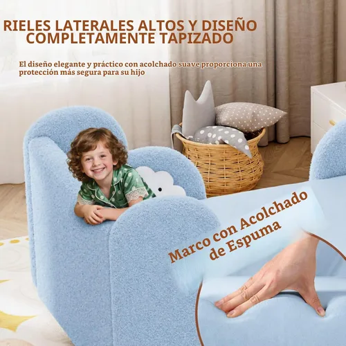Vista 5 de DoCred Cama infantil, cama tapizada para niños y niñas