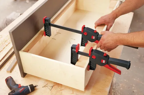 Vista 4 de BESSEY DUO16-8, serie DuoKlamp de 6 pulgadas, abrazadera/esparcidor con una mano, color negro
