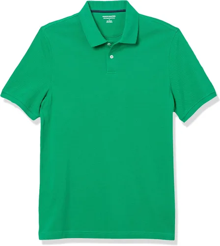Vista 33 de Amazon Essentials Camiseta polo para hombre de manga corta y ajuste ajustado de algodón piqué Naranja Albaricoque