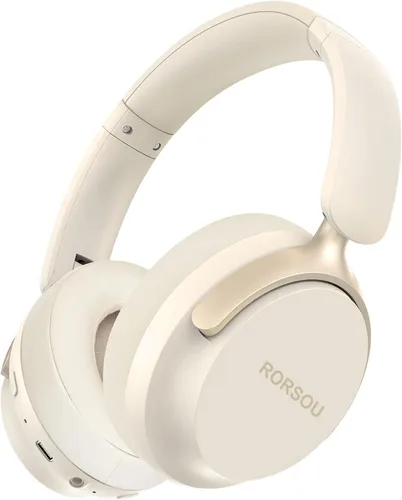 Vista 11 de B8 - Audífonos Bluetooth supraaurales, 6 modos de música EQ y 50 horas de reproducción, graves profundos, inalámbricos, con micrófono, plegables