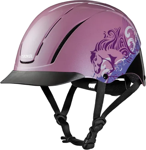 Vista 18 de Troxel Spirit Duratec Casco de equitación de cobertura completa, diseño ajustable de perfil bajo, equipo de equitación de seguridad