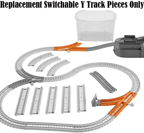 Vista 2 de Piezas de repuesto para Thomas The Train - FXX69 ~ Thomas & Friends Trackmaster Builder Bucket ~ Piezas de repuesto intercambiables en Y Track ~ 1