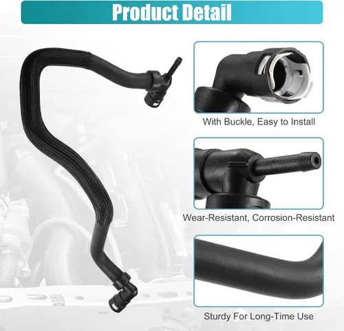 Vista 5 de UXCell Conjunto de manguera de HVAC para Ford F-250 - F-550 Super Duty 2011-2014 6.7L Salida del núcleo del calentador y manguera de retorno
