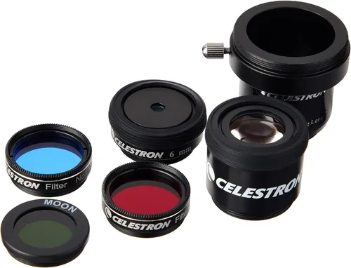 Vista 5 de Celestron Telescopio Newtoniano AstroMaster 130EQ - Óptica de vidrio totalmente recubierta - Kit de software y accesorios de astronomía adicional