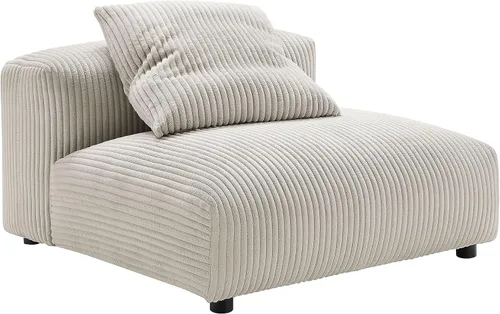 Vista 5 de Modway Sofás Solace, de gran tamaño, almendra
