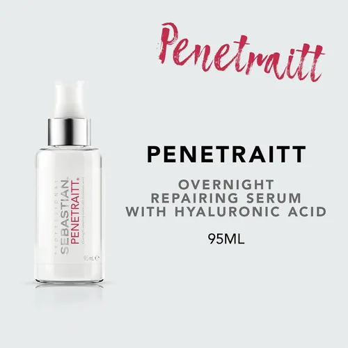 Vista 2 de Sebastian Suero profesional Penetraitt reparador nocturno con ácido hialurónico y niacinamida Tratamiento hidratante sin enjuague para cabello