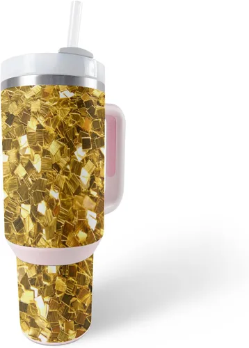 Vista 21 de MightySkins Skin - Vaso de vinilo compatible con Stanley The Quencher H2.0 FlowState de 40 onzas, diseño de mármol de albaricoque, protectora