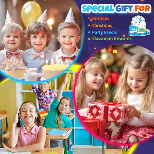 Vista 7 de GIFTINBOX Bolígrafo de tinta invisible con luz UV para niños, 12 bolígrafos espía para fiestas para niños de 8 a 12 años, marcador mágico