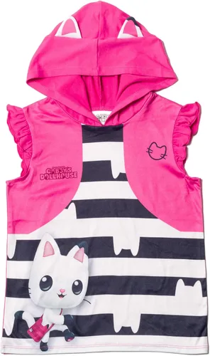 Vista 3 de Dreamworks Gabby's Dollhouse Kitty Fairy Pandy Paws - Camiseta sin mangas y pantalones cortos para niñas pequeñas y grandes