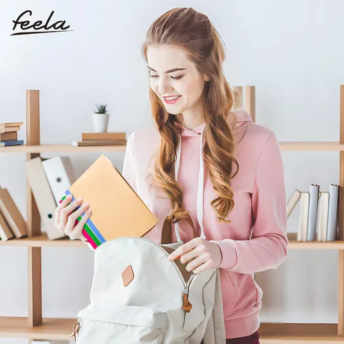 Vista 6 de feela Paquete de 16 cuadernos de composición a granel, con cubierta de papel kraft con rayas universitarias, diarios de viaje con espinas arcoíris