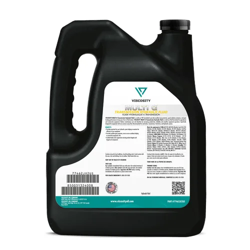 Vista 2 de VISCOSITY Fluido hidráulico de transmisión Multi G, compatible con tractores Mahindra, McCormick - 1 galón - 77462JX2US