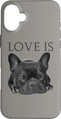 Vista 22 de Funda para iPhone 16 Bulldog Francés para teléfono Frenchie Mom Dad Dog Pet Love Case