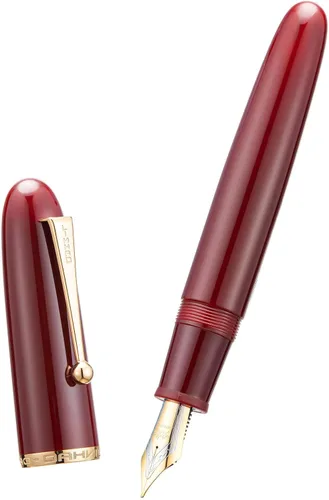 Vista 4 de Jinhao 9019 - Juego de 3 bolígrafos estilográficos de colores surtidos, tamaño 8, punta media, diseño clásico, bolígrafo de escritura suave