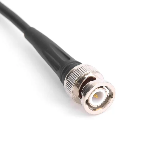 Vista 8 de Cable coaxial con clip BNC, generador de señal de función, accesorios de línea de prueba, 35.4 in, 50 Ω para generador de señal