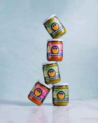 Vista 4 de Siete Family Foods Salsa Enchilada roja, 15 onzas
