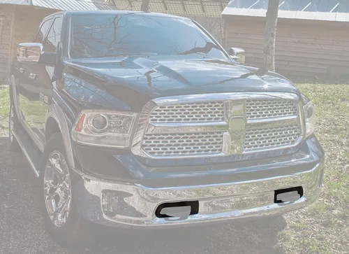 Vista 2 de Ganchos de remolque delanteros Soporte de bisel para Dodge Ram