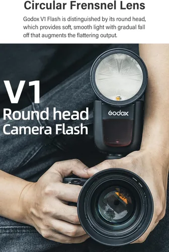 Vista 9 de Flash de cámara Godox V1 V1C con kit de accesorios AK-R1 para Canon