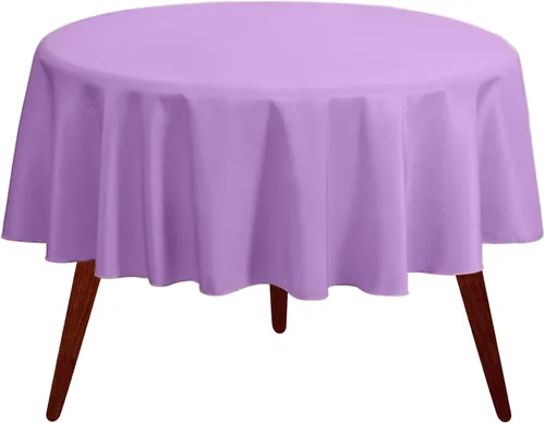 Vista 12 de Gee Di Moda Mantel redondo verde manzana de 70 pulgadas para mesas redondas de 24 a 48 pulgadas, tela lavable resistente, para mesa de bufé, fiesta