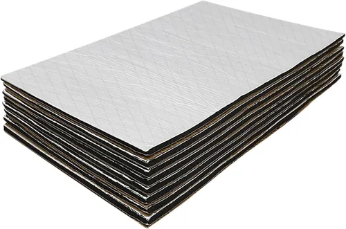 Vista 9 de GOSCHE Alfombrilla de amortiguación de sonido de 197 mil de 16 pies cuadrados, alfombrilla de aislamiento térmico de amortiguación de sonido
