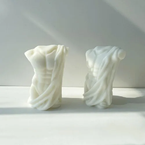 Vista 6 de Molde de vela en forma de cuerpo para mujeres, figuras musculosas y masculinas femeninas, molde de silicona para jabón, cera de soja, resina epoxi