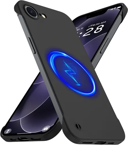 Vista 40 de GRECAZO Funda magnética delgada para iPhone 15 Plus de 6.7 pulgadas (2023), ultrafina, ligera, duradera, sin marco, mate, rígida, MagSafe con anillo